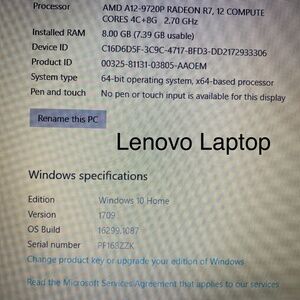 Lenovo laptop